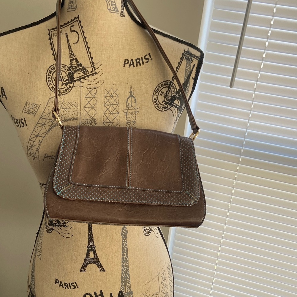 Vintage Liz Claiborne brown shoulder bag